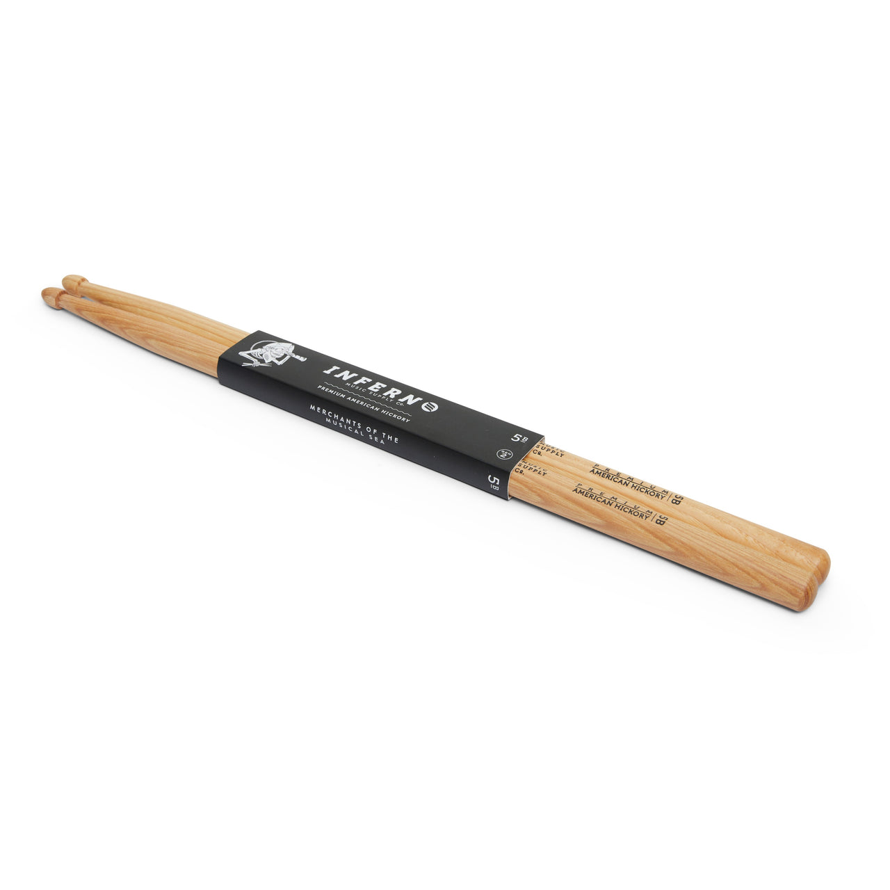 INFERNO MUSIC DRUMSTICKS 5B A GRADE AMERICAN HICKORY GEN2 DRUMSTICKS